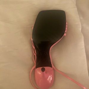 Pink strappy sandals from Zara brand new never worn